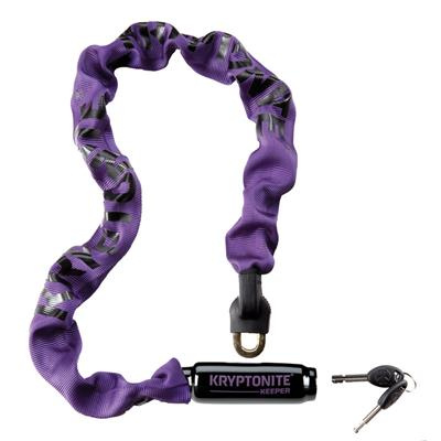 Zapięcie łańcuchowe KRYPTONITE Keeper 785 Integrated Chain Purple 7 mm x 85 cm